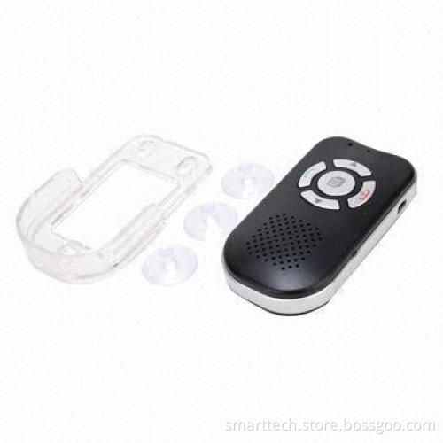 Perfect result solar Bluetooth handsfree car kit with auto power on/off and control calling calmly